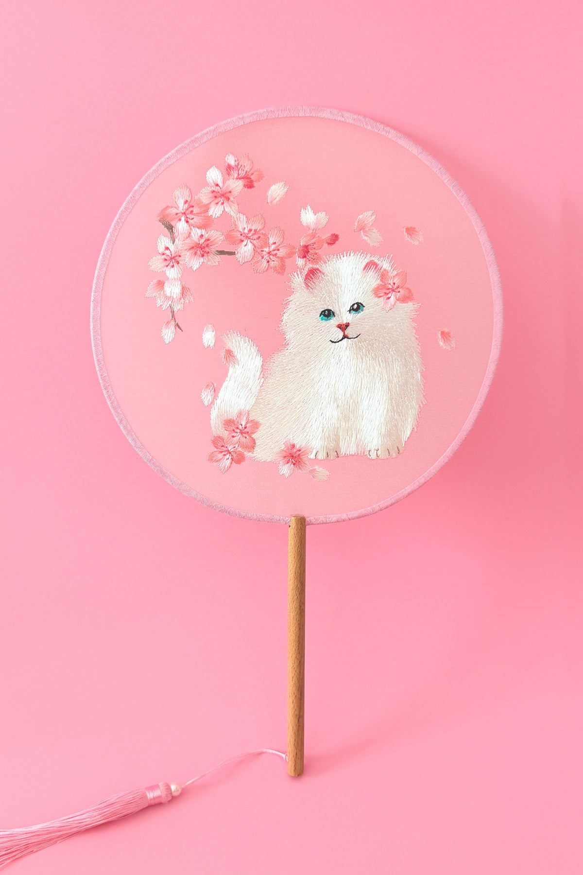 Éventail de soie - En rond - HanWen Shop