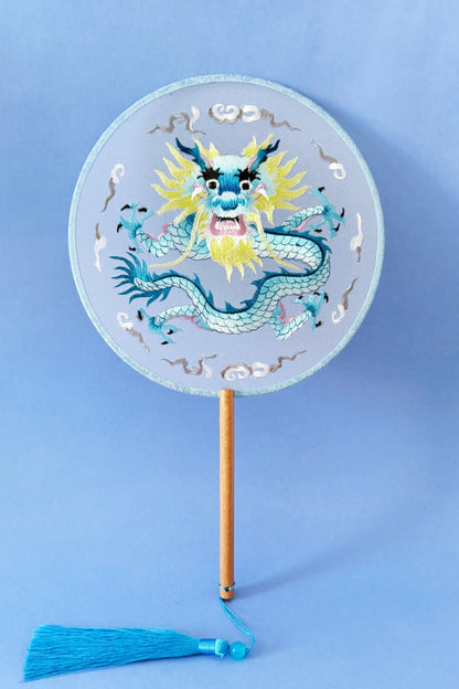 Éventail de soie - En rond - HanWen Shop