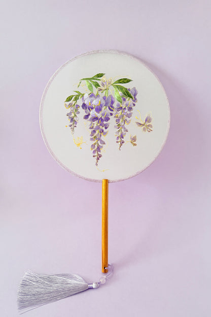 Éventail de soie - En rond - HanWen Shop