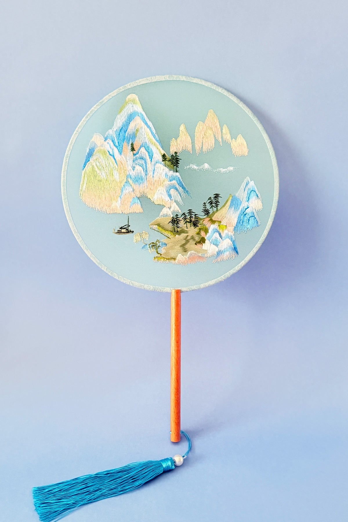 Éventail de soie - En rond - HanWen Shop