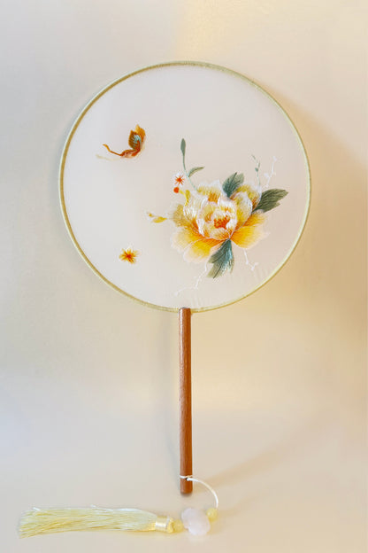 Éventail de soie - En rond - HanWen Shop