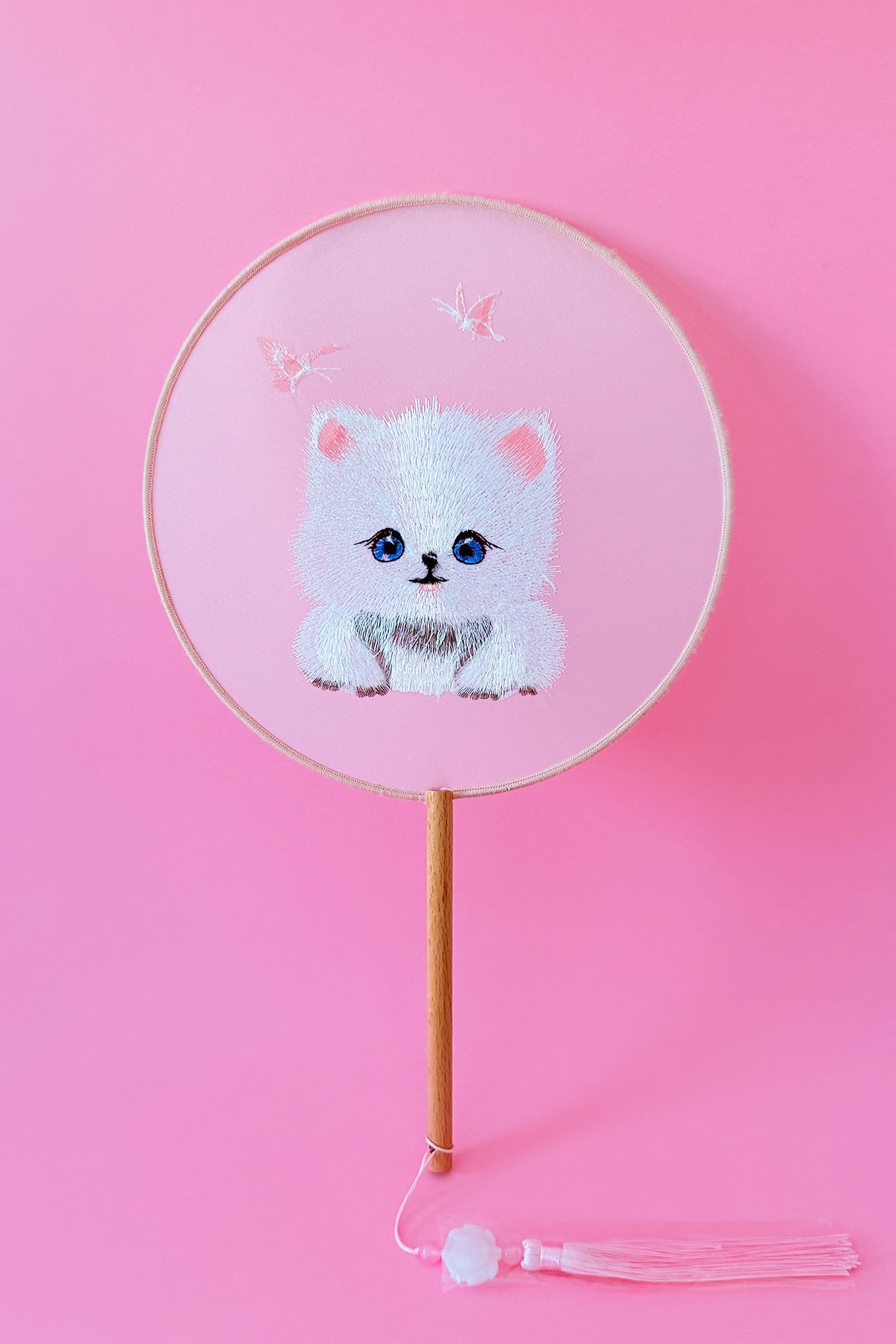 Éventail de soie - En rond - HanWen Shop