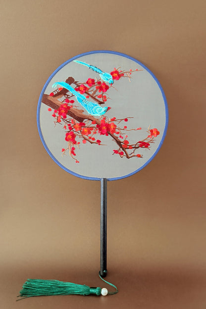 Éventail de soie - En rond - HanWen Shop