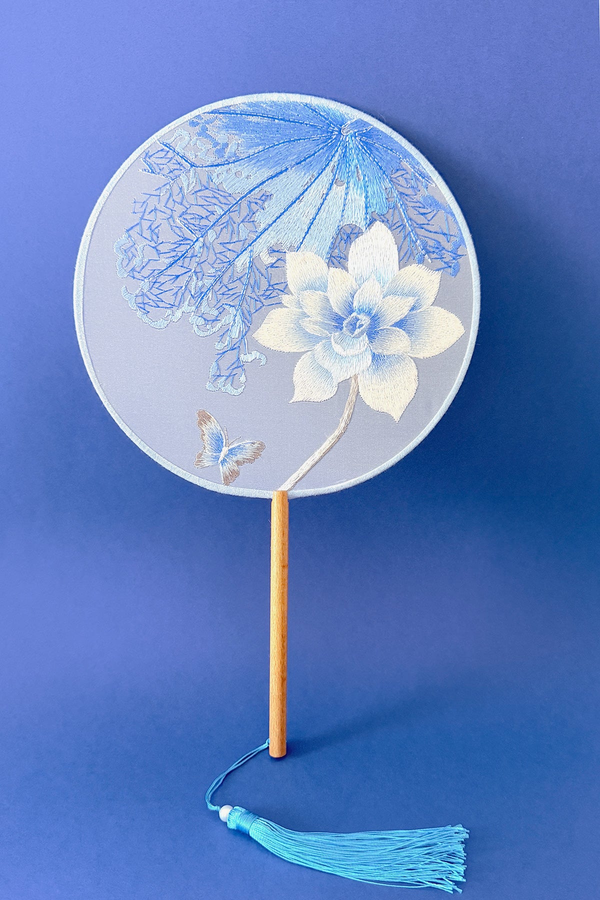 Éventail de soie - En rond - HanWen Shop