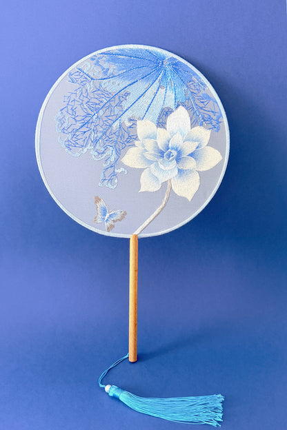 Éventail de soie - En rond - HanWen Shop