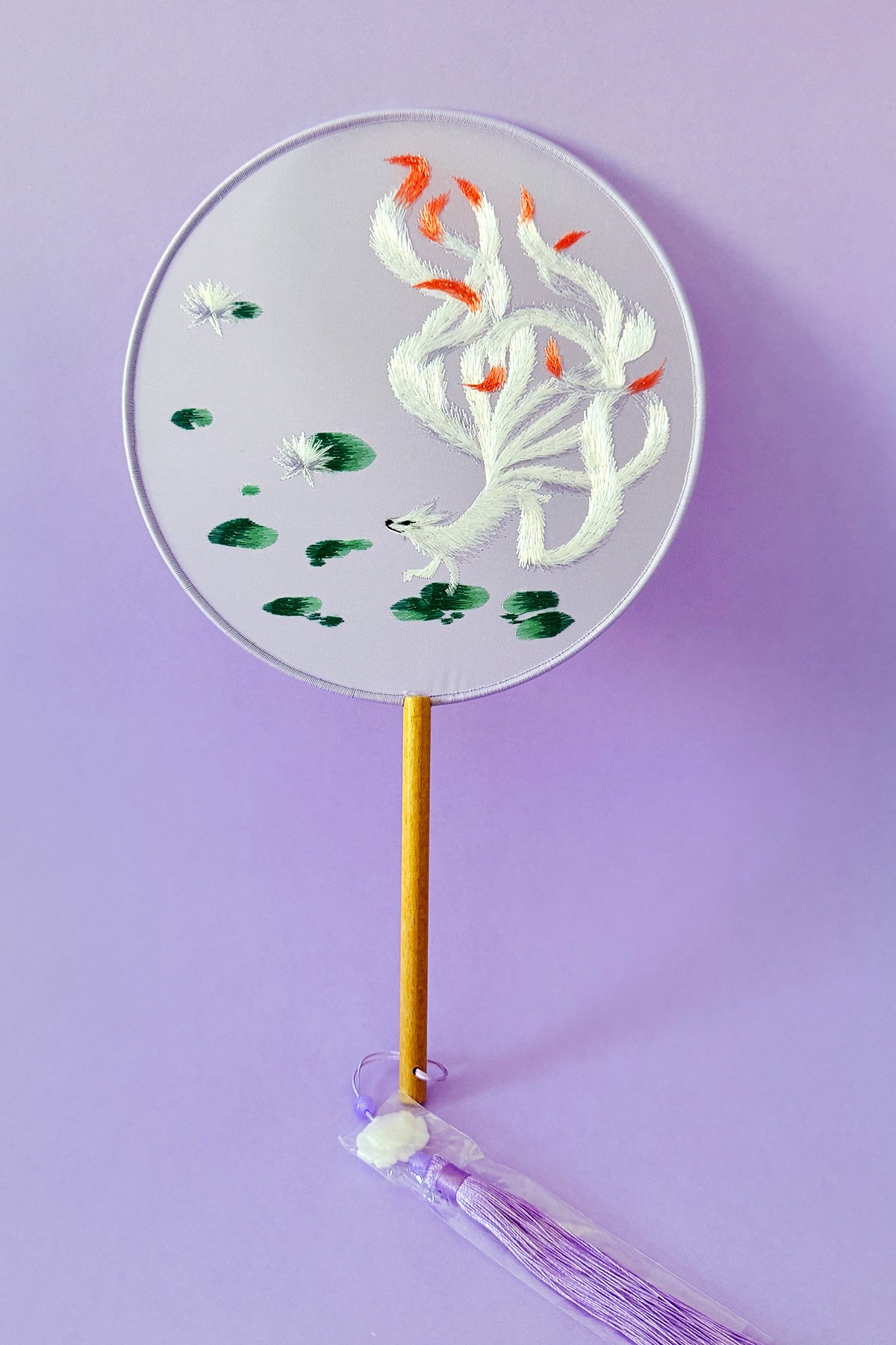 Éventail de soie - En rond - HanWen Shop