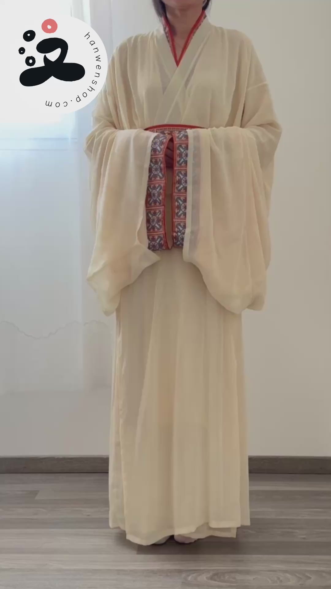 Ensemble Hanfu de la période des Royaumes Combattants 战国 - "Shenming" - HanWen Shop