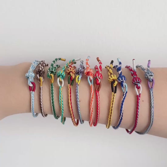 Bracelet tressé porte-bonheur fait main - 12 signes du zodiaque - HanWen Shop